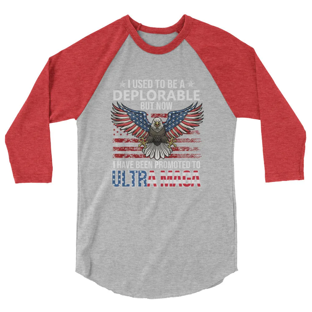 ULTRA MAGA 3/4 sleeve raglan shirt