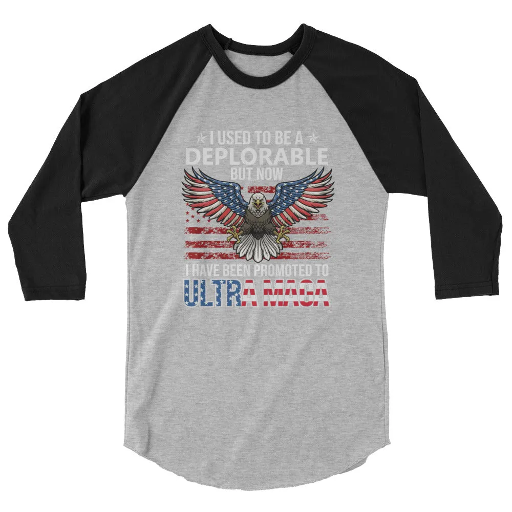 ULTRA MAGA 3/4 sleeve raglan shirt