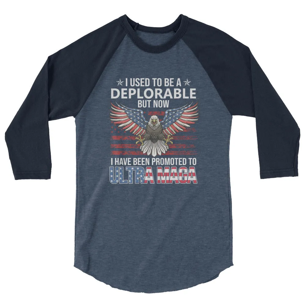 ULTRA MAGA 3/4 sleeve raglan shirt