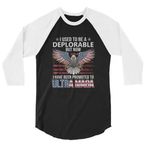 ULTRA MAGA 3/4 sleeve raglan shirt
