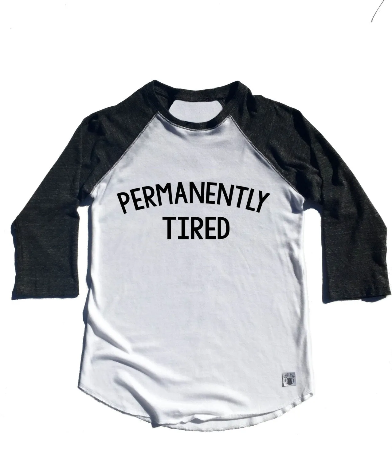 Unisex Baseball Tri-Blend T-Shirt Permanently Tired Shirt - Tired T Shirt - Weekend Shirt - Funny Mom Shirt - Funny T Shirt