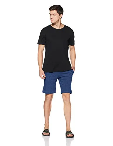U.S. Polo Assn. Athleisure Men's Shorts (I635-433-CP_Denim Melange/Blue Melange_Small)