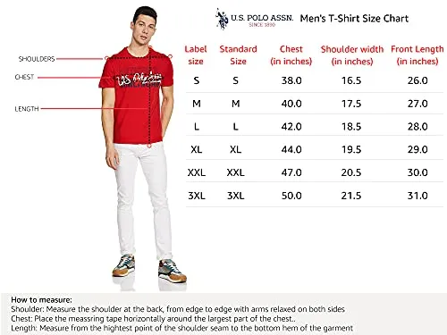 US Polo Association Men's Solid Regular Fit T-Shirt (I633-901-PL_Pale Blue Melange_Large)