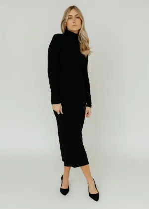 Velvet Agoura Dress in Black