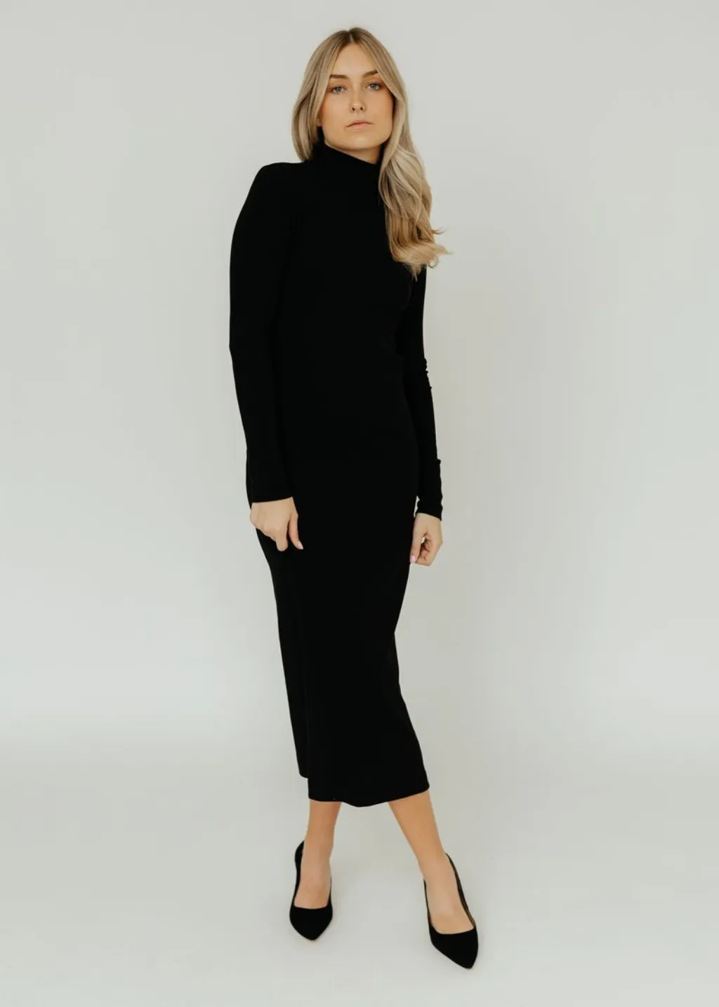 Velvet Agoura Dress in Black