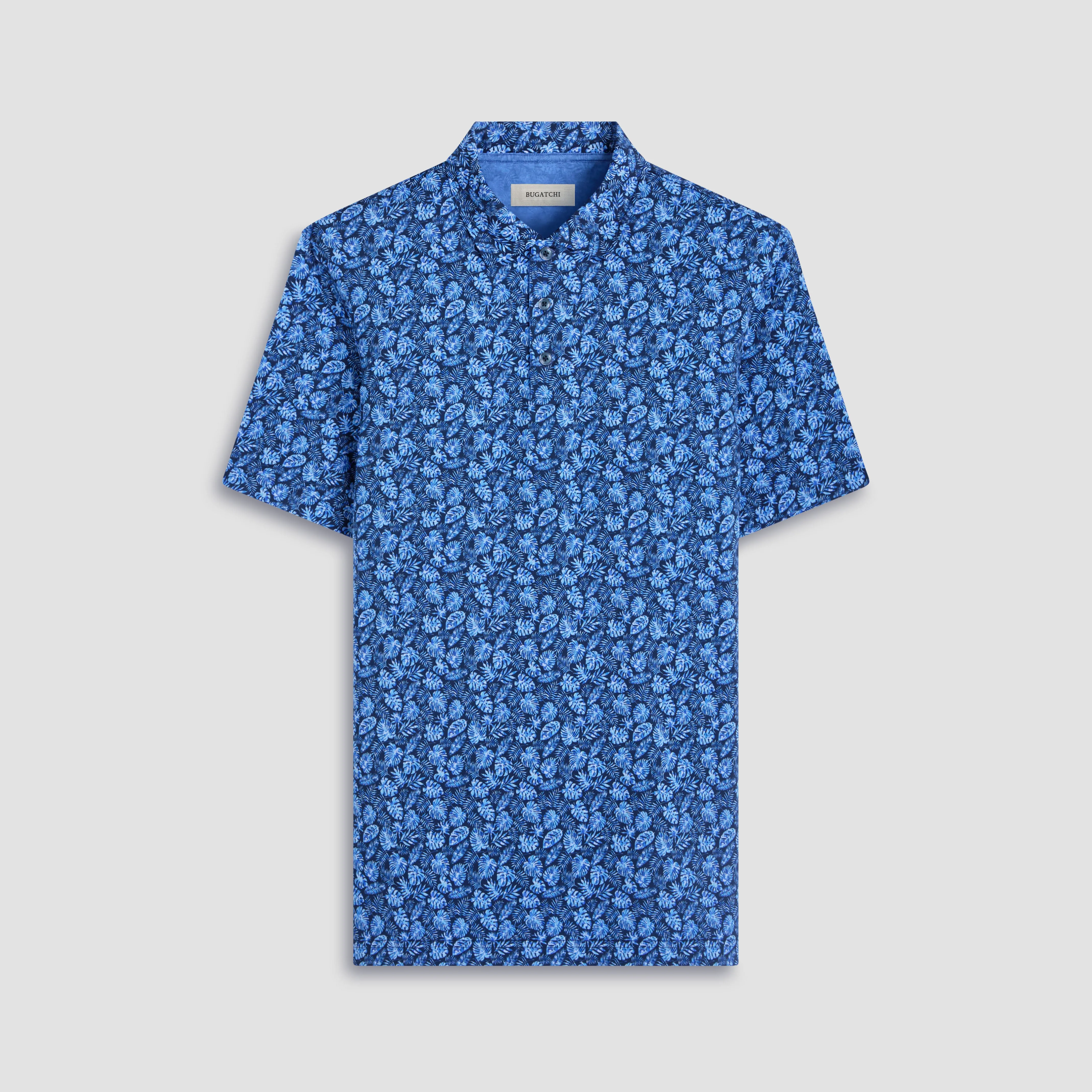 Vincent Double-Sided Leaf & Solid OoohCotton Polo Shirt