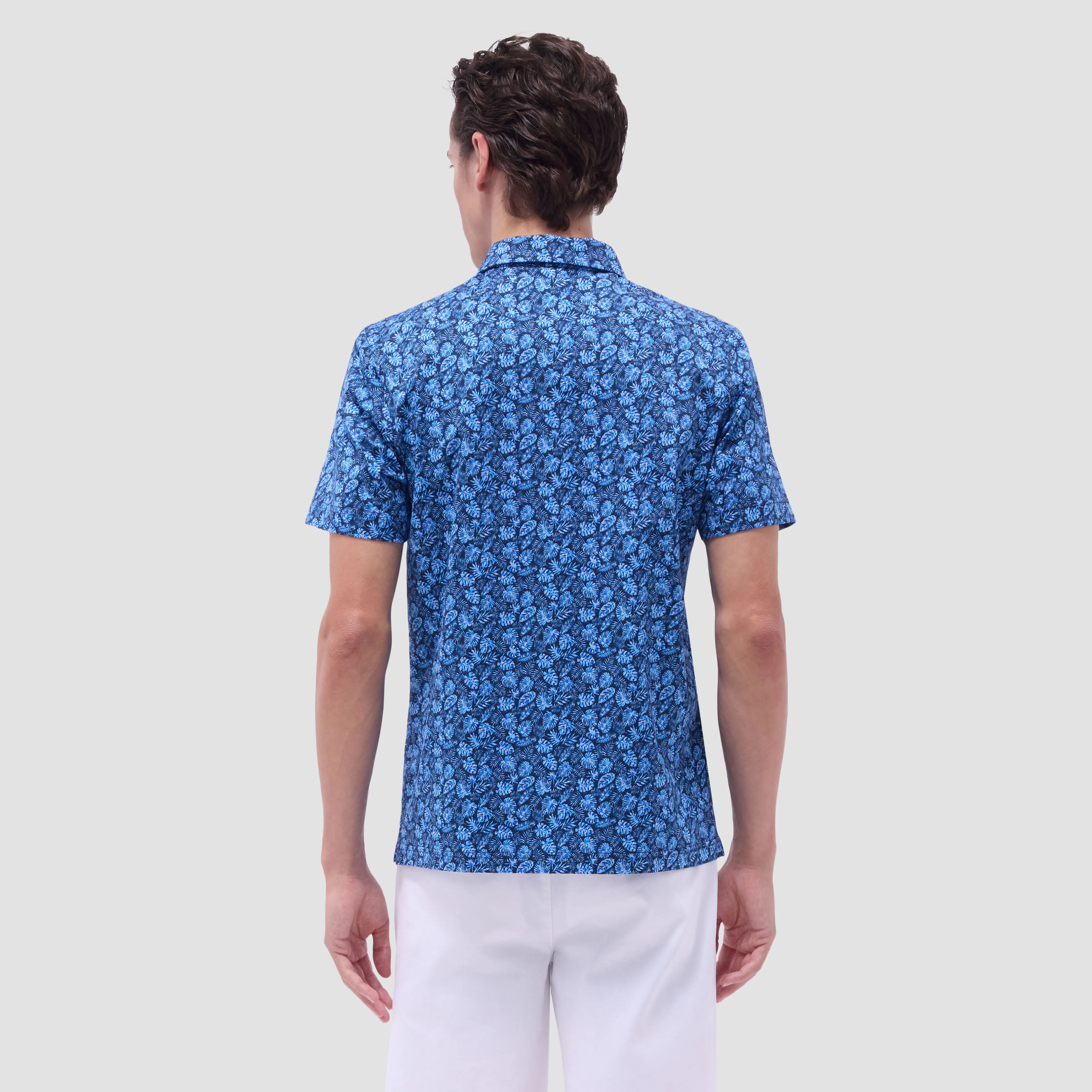 Vincent Double-Sided Leaf & Solid OoohCotton Polo Shirt