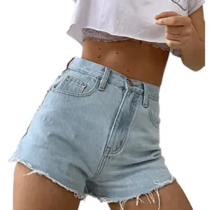 Vintage Classic Riveted Women's High Waist Jean Shorts