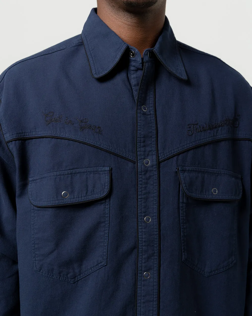 Western L/S Shirt | Navy