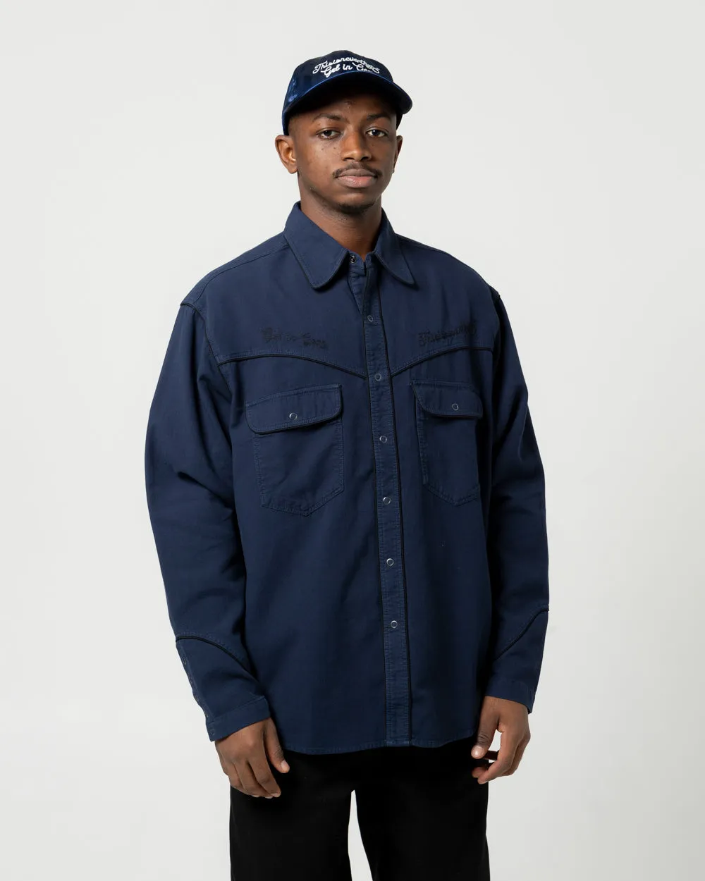 Western L/S Shirt | Navy