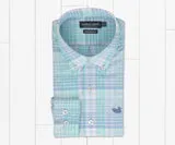 Youth Bayamon Performance Dress Shirt- Mint with Lillac