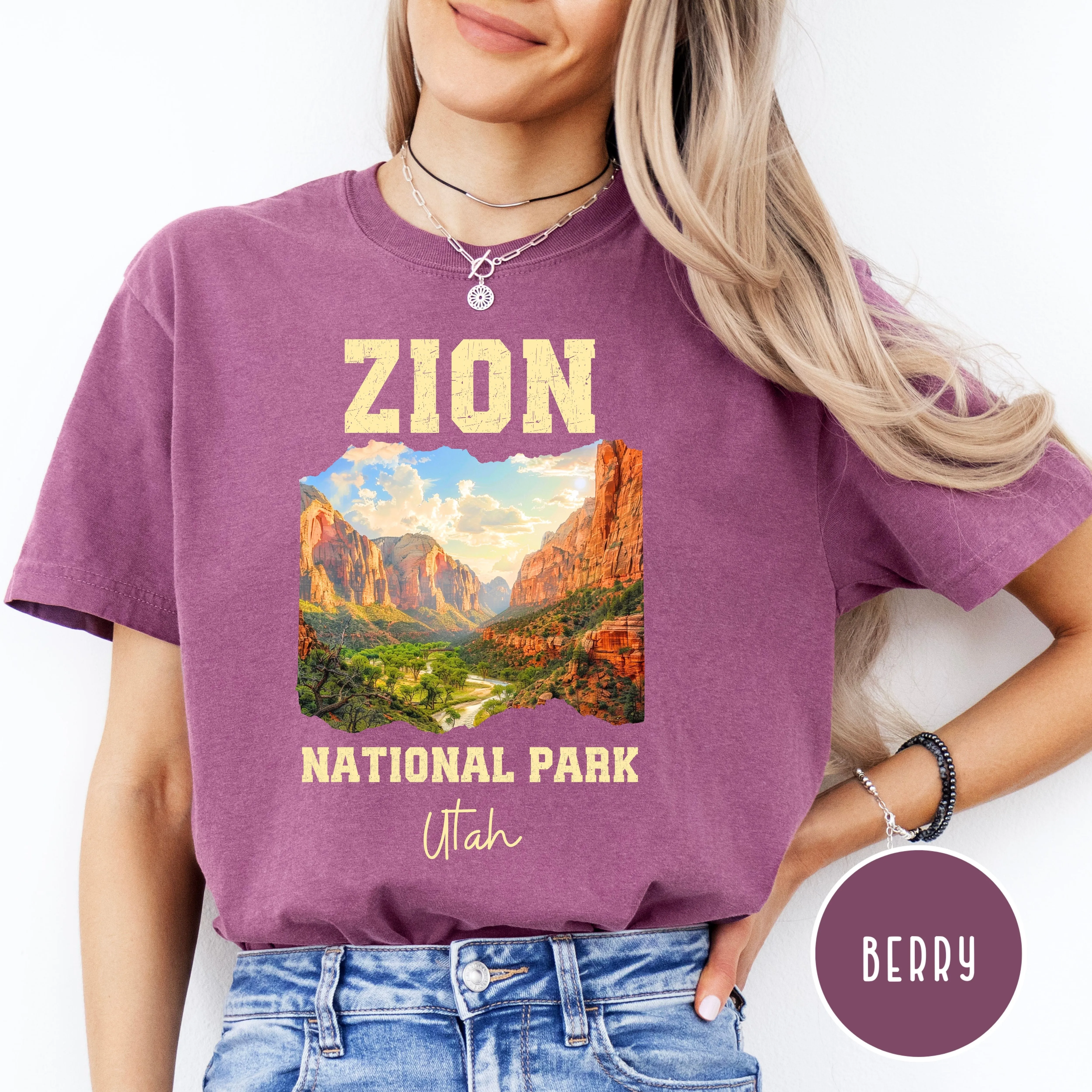 Zion National Park Grunge Style Comfort Colors® Tee