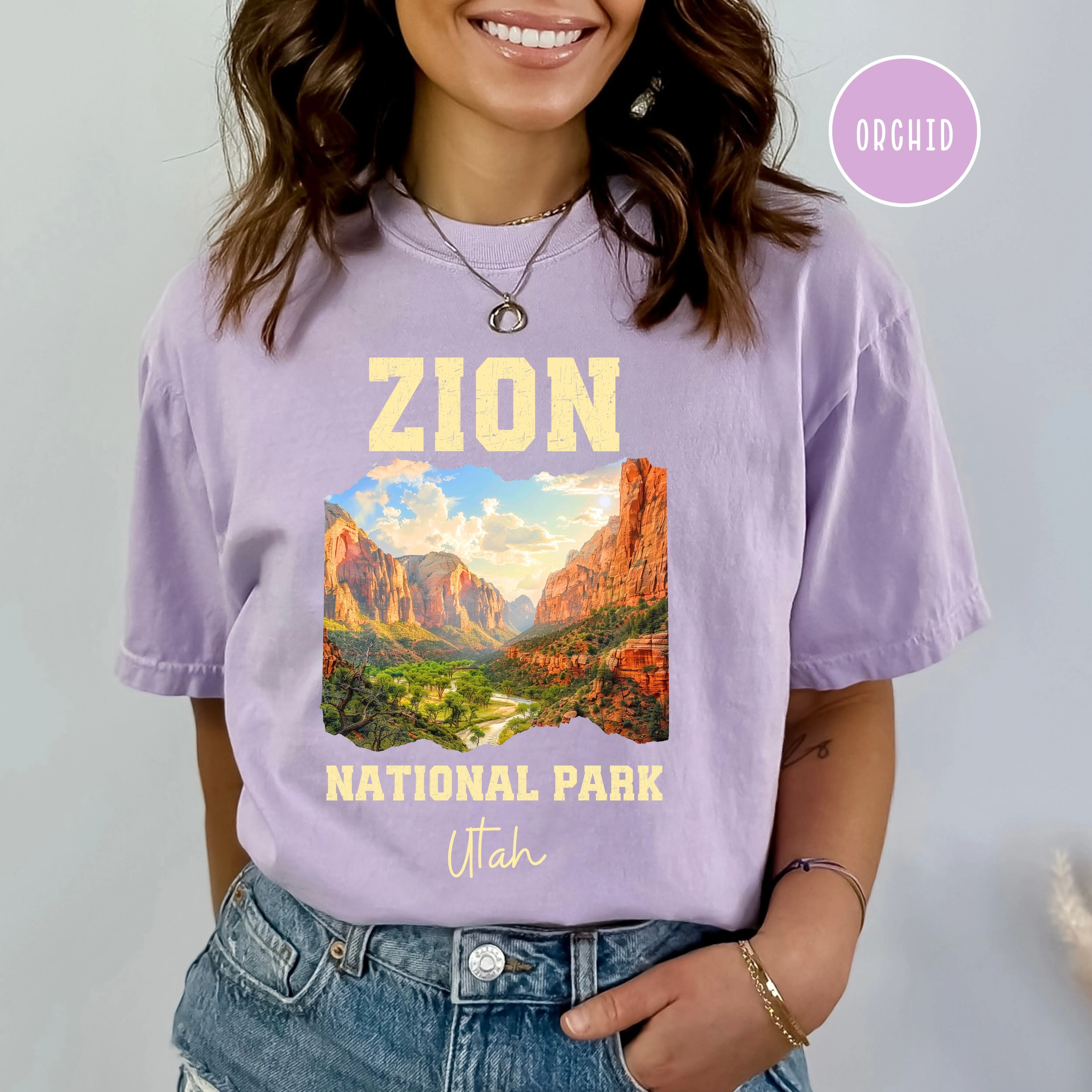 Zion National Park Grunge Style Comfort Colors® Tee