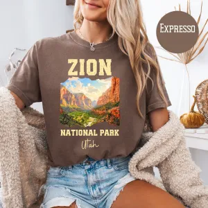 Zion National Park Grunge Style Comfort Colors® Tee