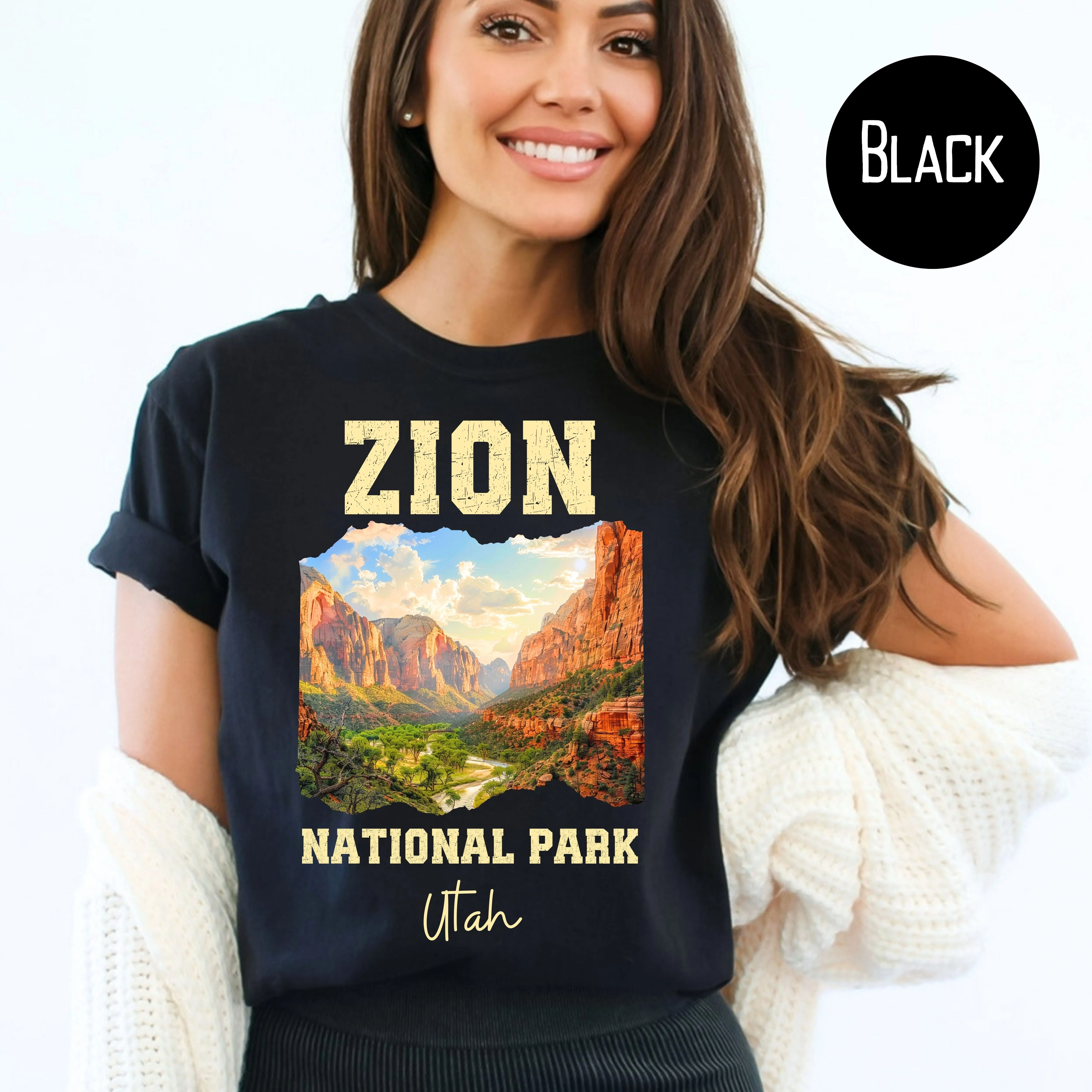 Zion National Park Grunge Style Comfort Colors® Tee