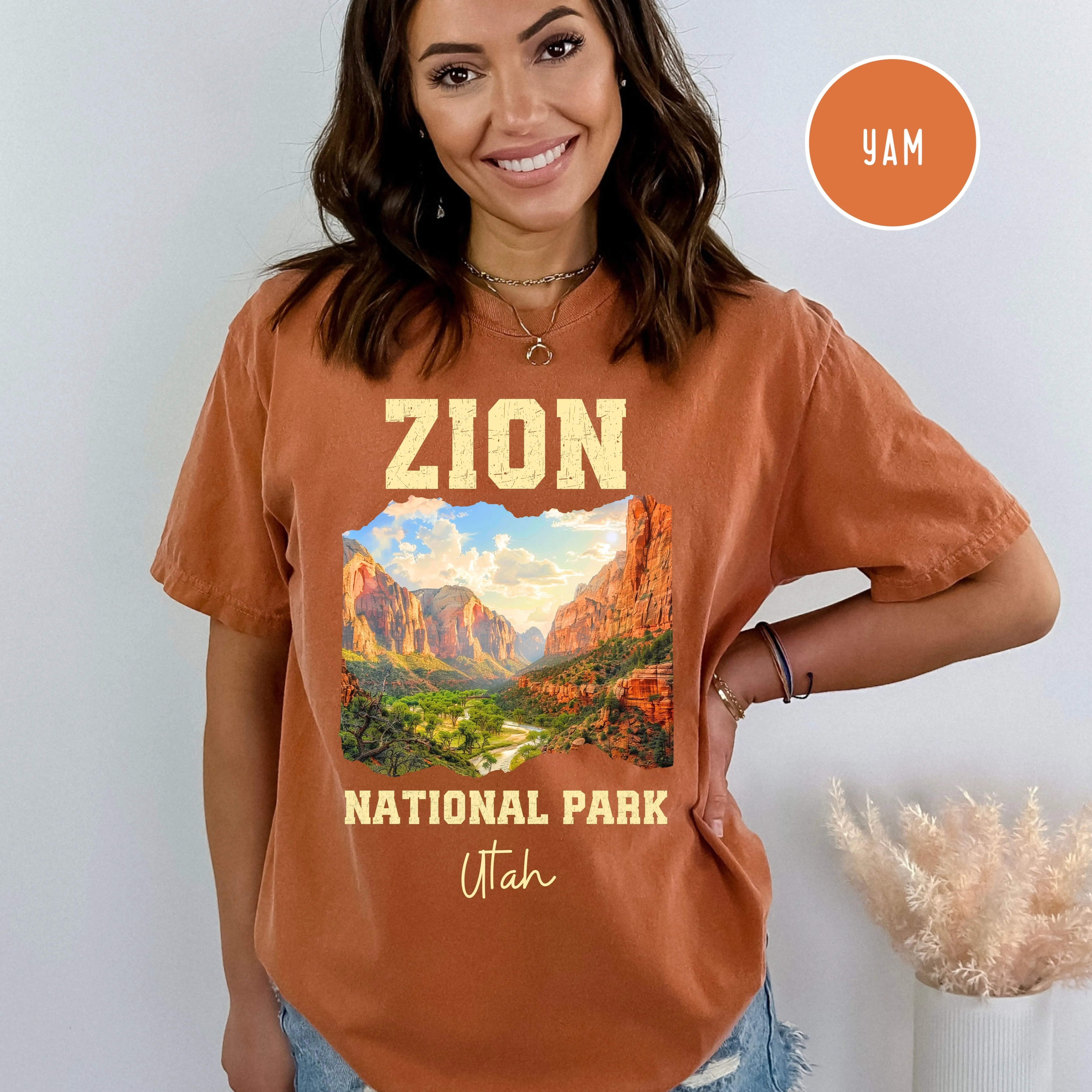 Zion National Park Grunge Style Comfort Colors® Tee